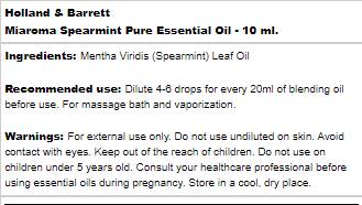 Miaroma Spearmint | Pure Essential Oil - 10 ml - Nutra Best Europe