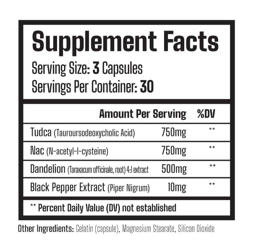 Liver Reset | with TUDCA and NAC 90 capsules - Nutra Best Europe