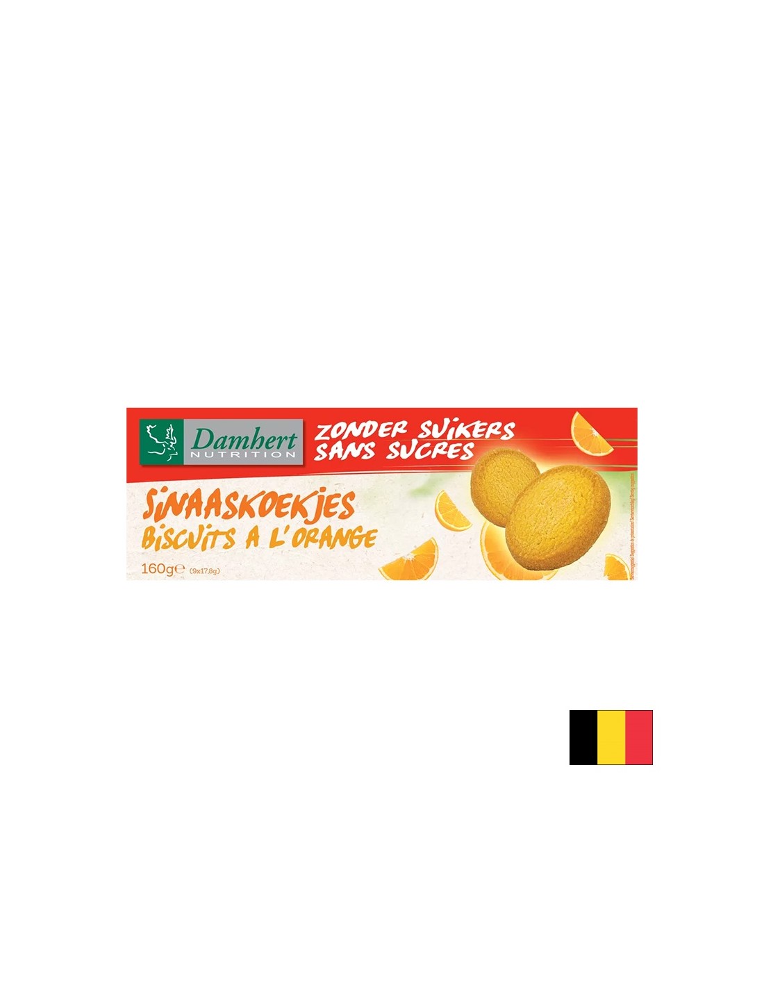 Cukormentes narancssárga keksz, 160 g
