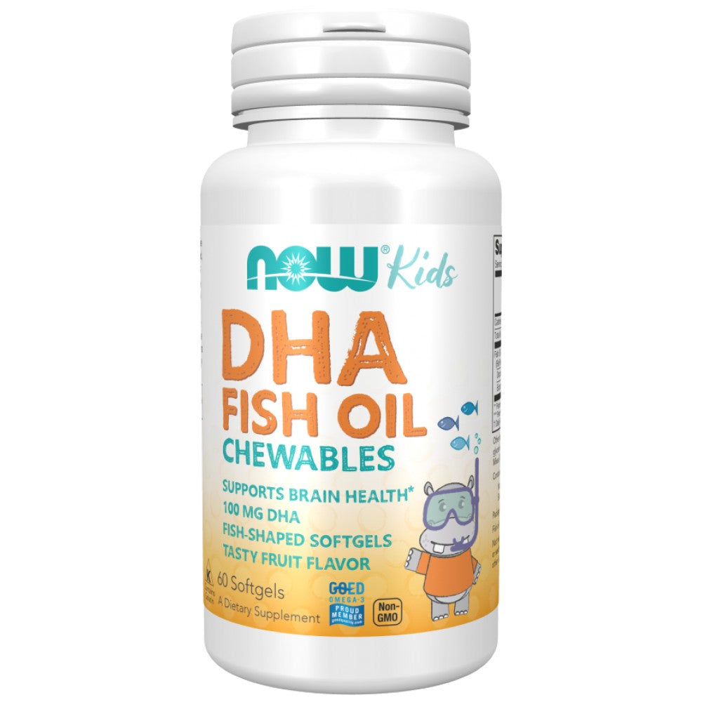 DHA 100 mg Kid's Chewable - 60 chewable tablets - Nutra Best Europe
