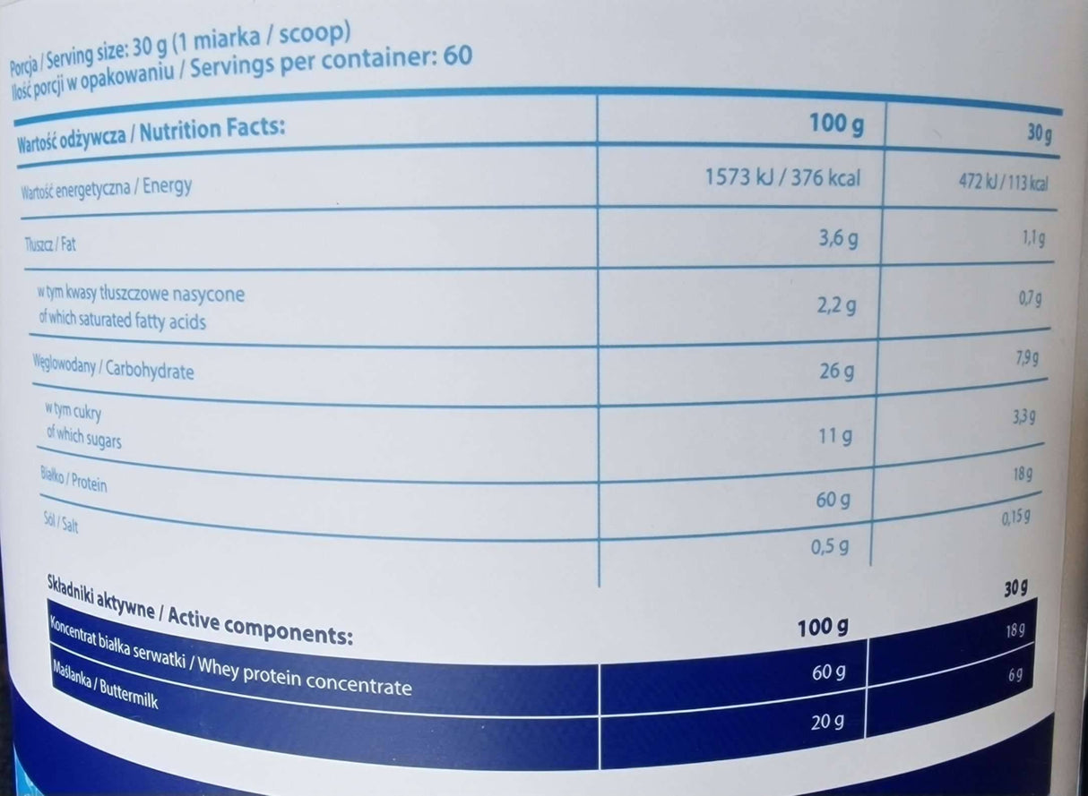 Protein Concentrate | Delicious Taste Whey Protein 1800 grams - Nutra Best Europe