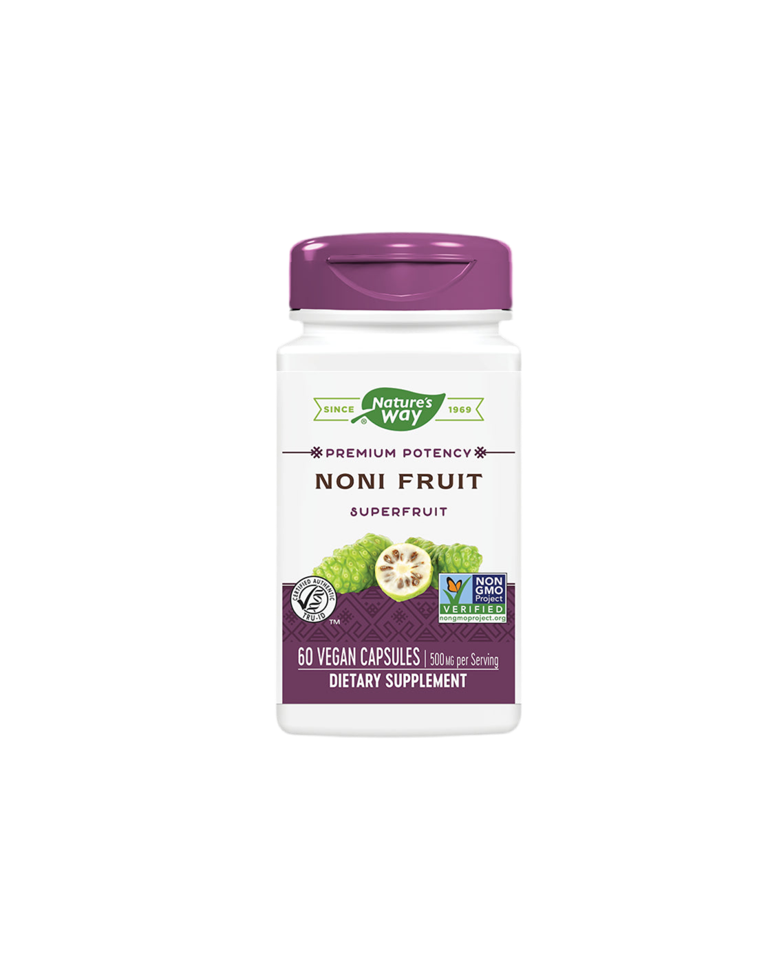 Noni - premium extract - Immunity and energy, 500 mg, 60 capsules - Nutra Best Europe