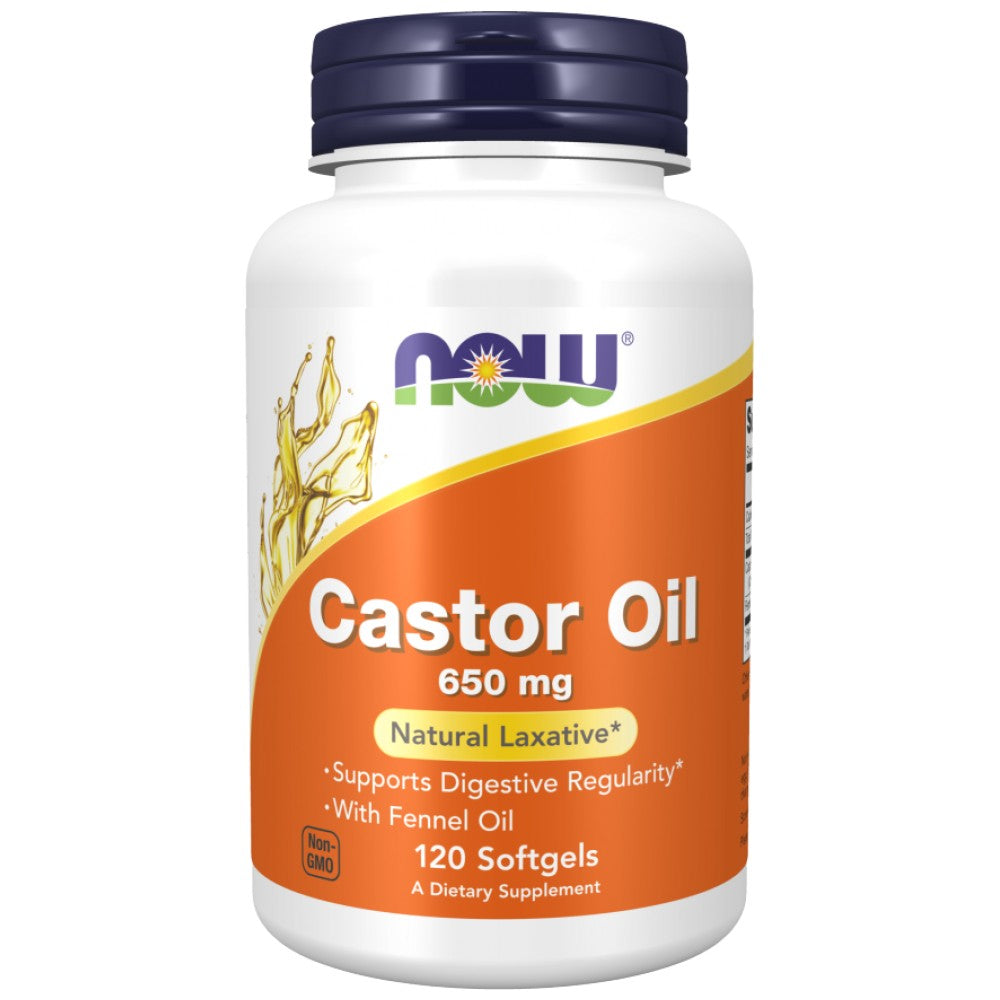 Castor Oil 650 mg - 120 Softgels - Nutra Best Europe