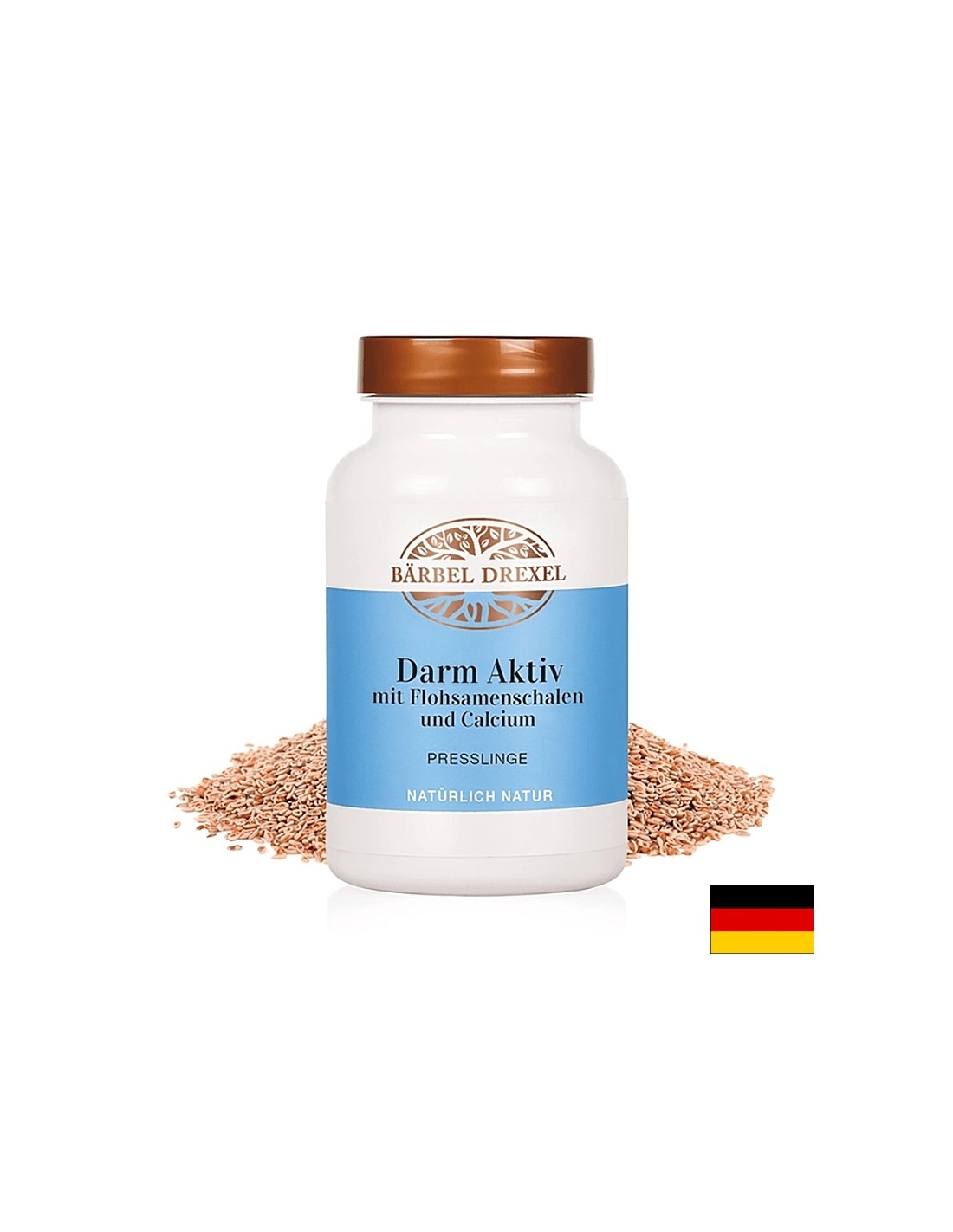 Psyllium, Amla, gyógynövények és kalcium – Gyomor egészség és lipidprofil, 180 tabletta