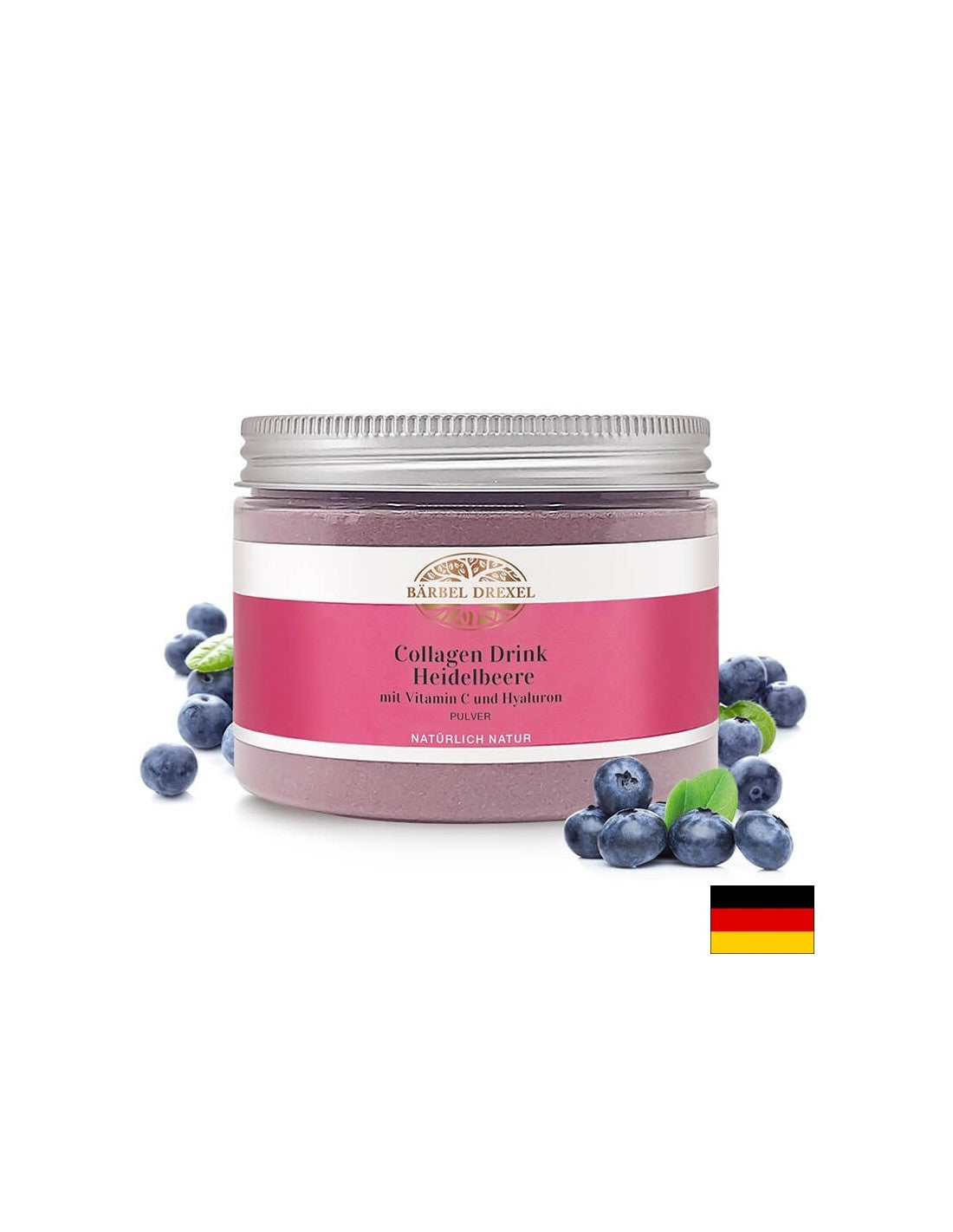 Fiatal és friss bőrért - Kollagén, hialuronsav, C-vitamin és áfonya, 180 g por, 30 adag