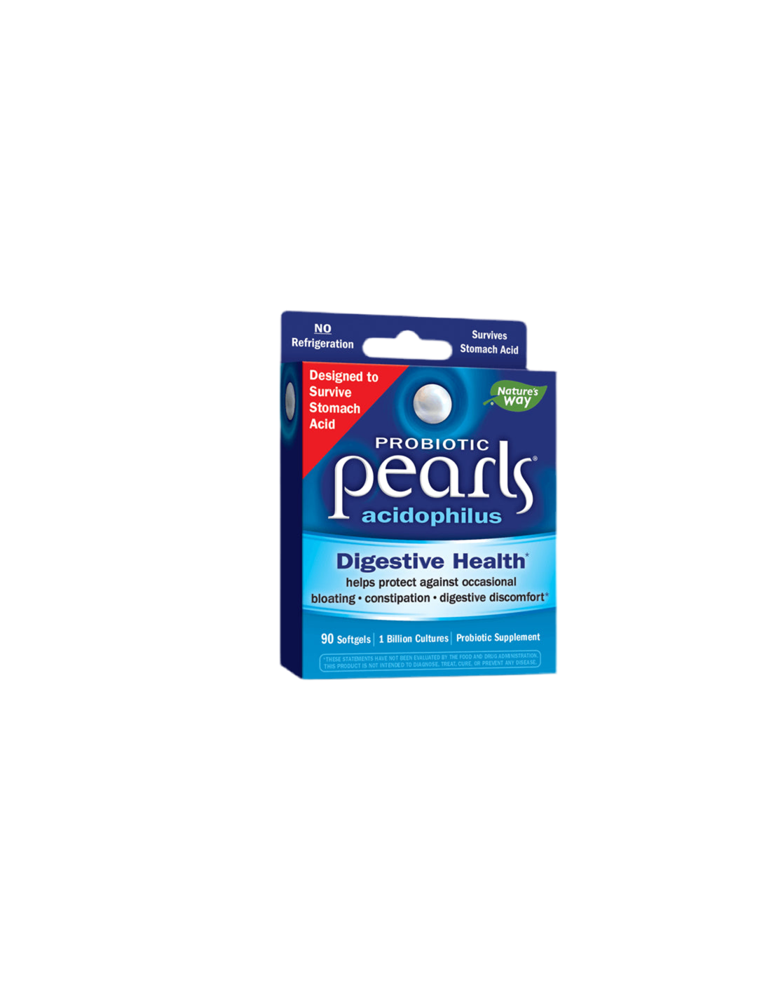 Pearls® Probiotic, 1 billion active probiotics x 90 softgel capsules Nature's Way - Nutra Best Europe