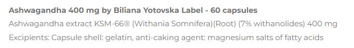 Ashwagandha 400 mg | KSM-66® - 60 capsules - Nutra Best Europe