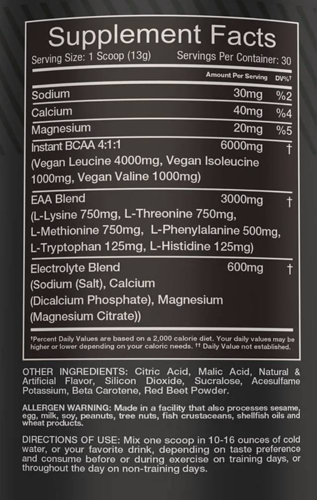 EAA Juice | with Electrolytes 390 grams - Nutra Best Europe