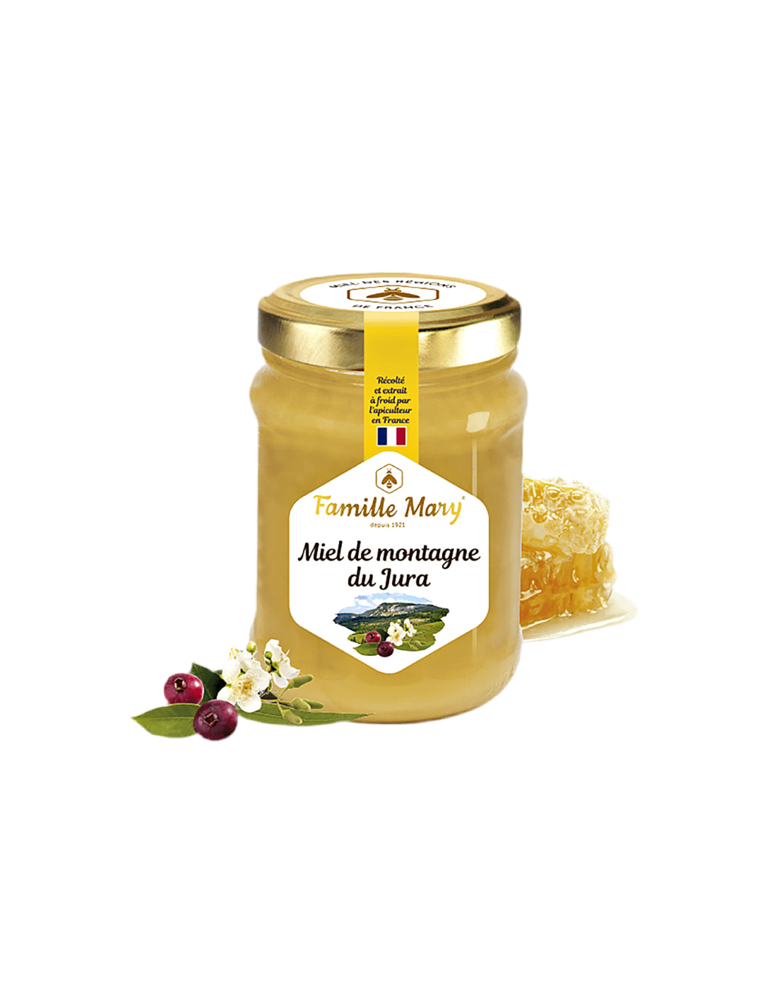 Mountain honey from Jura, France, 230 g - Nutra Best Europe