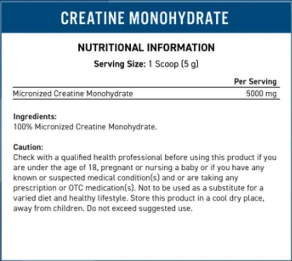 Creatine Monohydrate - 500 grams - Nutra Best Europe