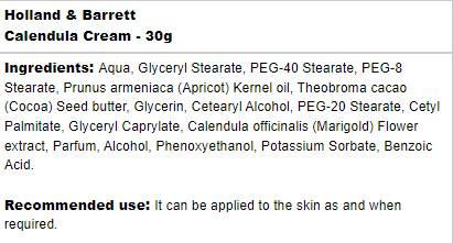 Calendula Cream - 30 grams - Nutra Best Europe