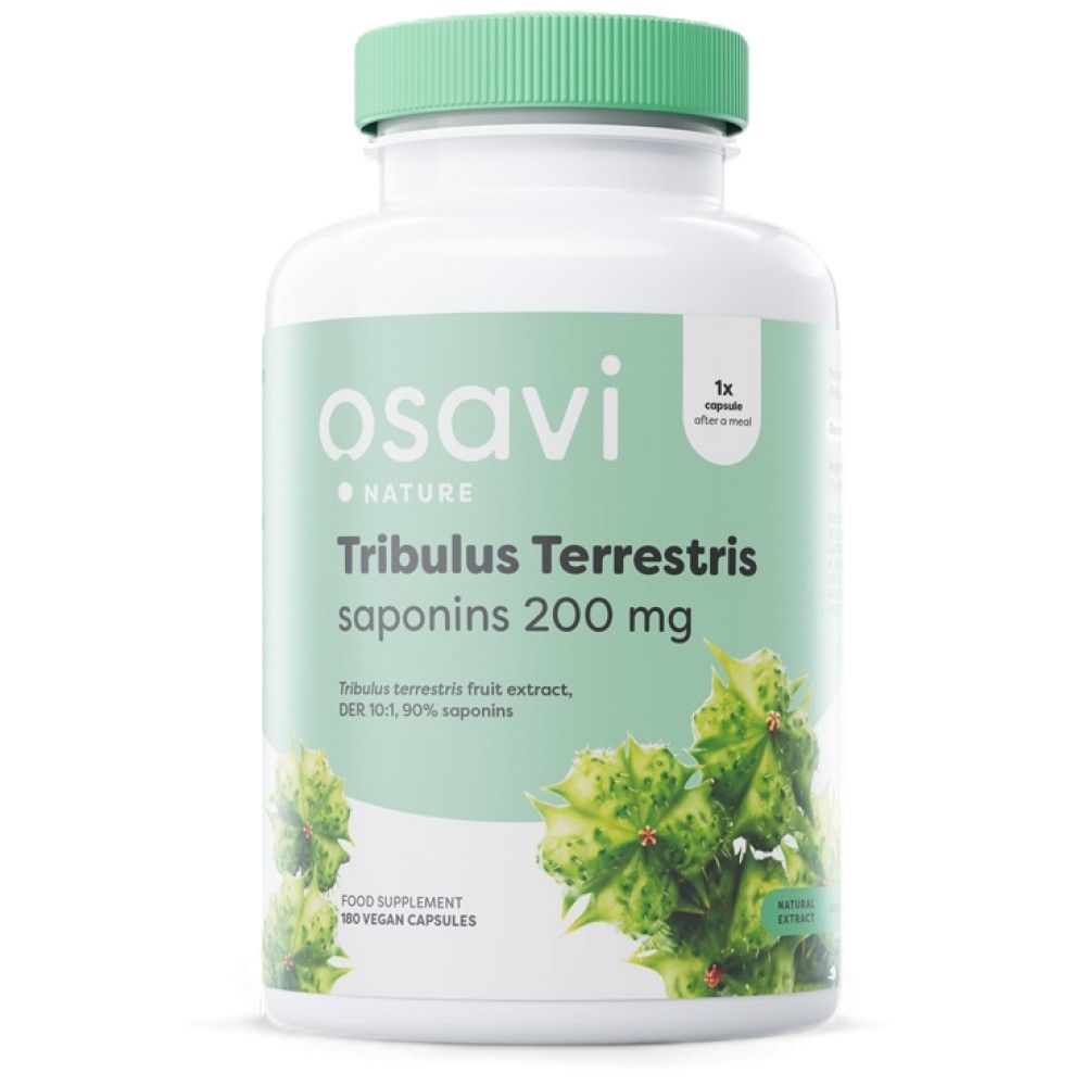 Tribulus Terrestris 90% | 200 mg Saponins - 180 capsules - Nutra Best Europe