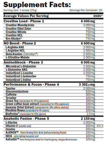 Myocell 5-Phase 500g. - Nutra Best Europe