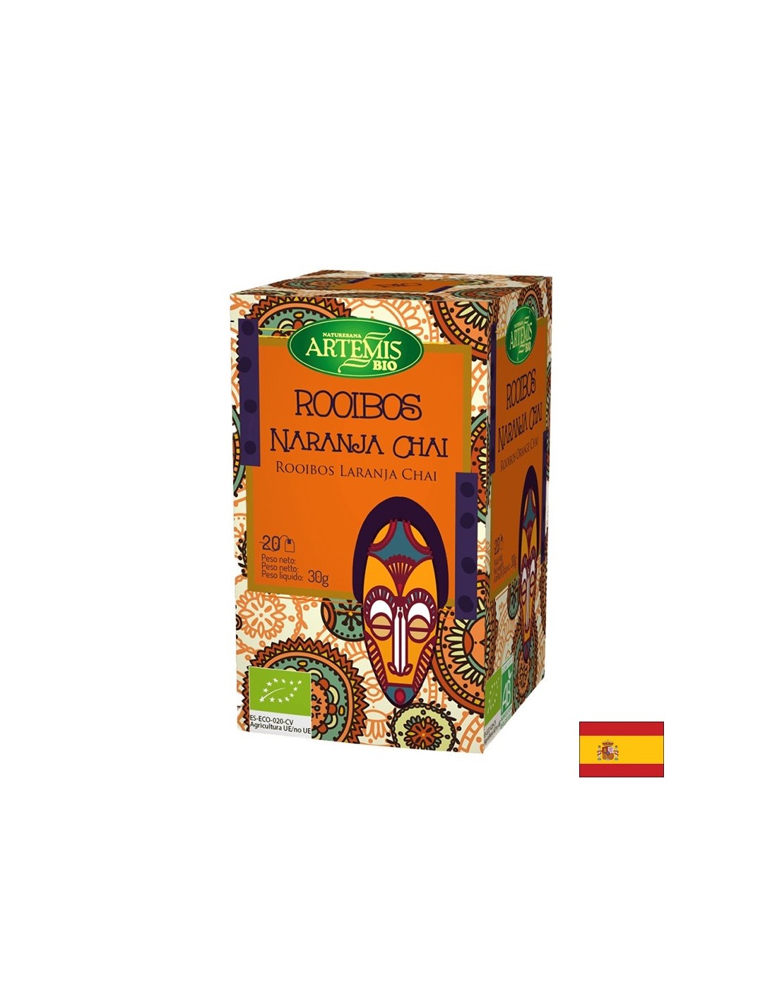 Rooibos tea naranccsal, 20 filteres tasak Herbes del Moli