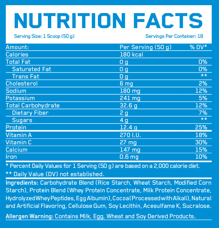 Mass Build Gainer - 0.908 kg - Nutra Best Europe