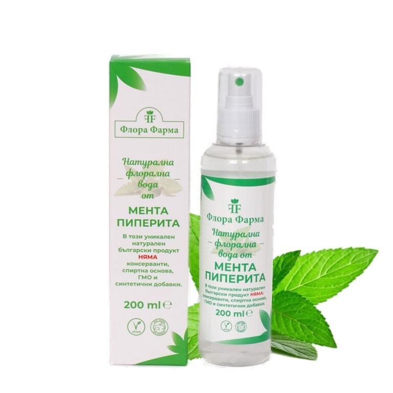 Természetes borsmenta virágvíz - 200 ml FLORA PHARMA