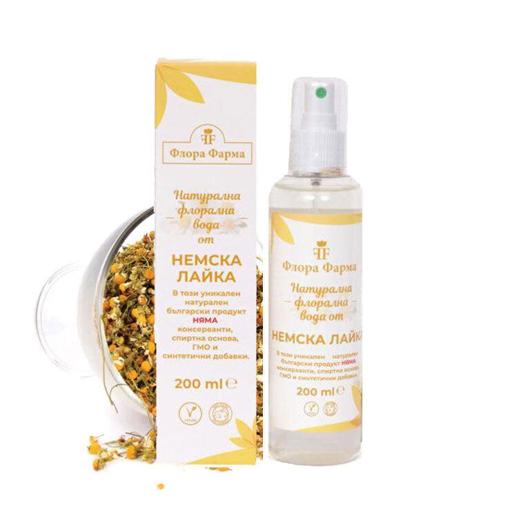 Természetes virágvíz német kamillából - 200 ml FLORA PHARMA