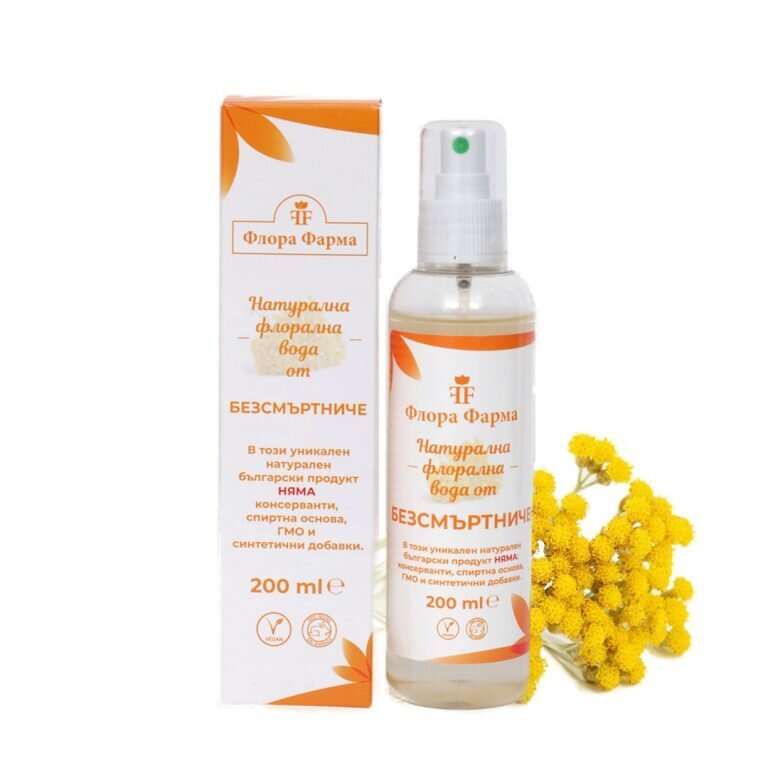 Természetes virágvíz immortelle-ből - 200 ml FLORA PHARMA