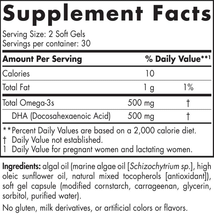 Vegan Prenatal DHA - 60 Softgels - Nutra Best Europe