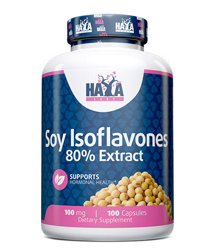 Soy Isoflavones 80% Extract NON-GMO 100mg / 100 Caps. - Nutra Best Europe