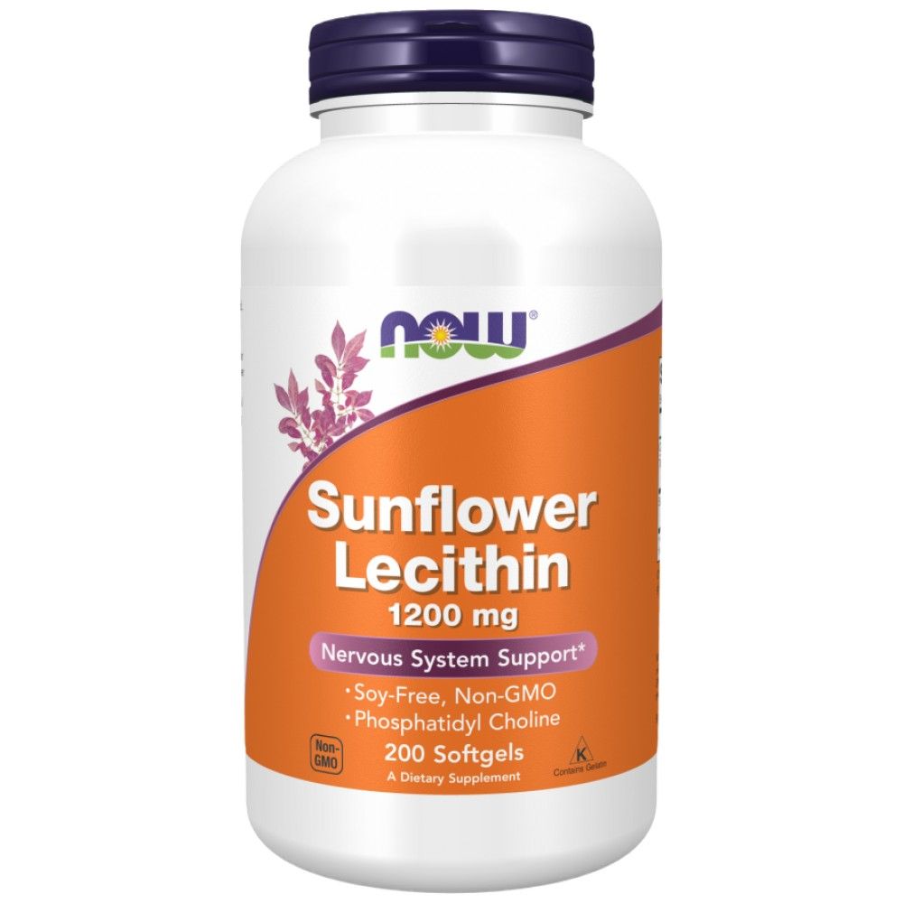 Sunflower Lecithin 1200 mg - 200 Gel capsules - Nutra Best Europe