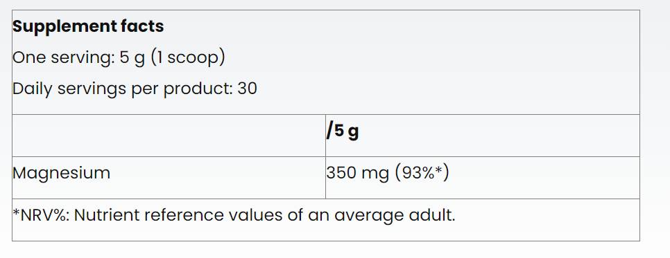 Magnesium Citrate Powder - 150 grams - Nutra Best Europe