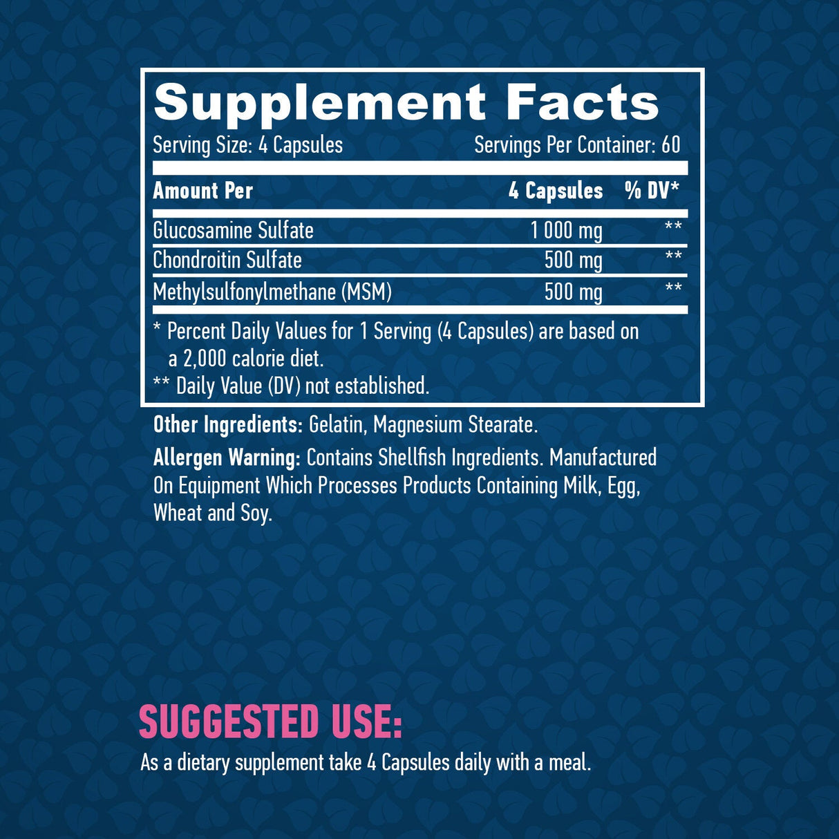 Glucosamine Chondroitin & MSM Complex / 240 Caps. - Nutra Best Europe