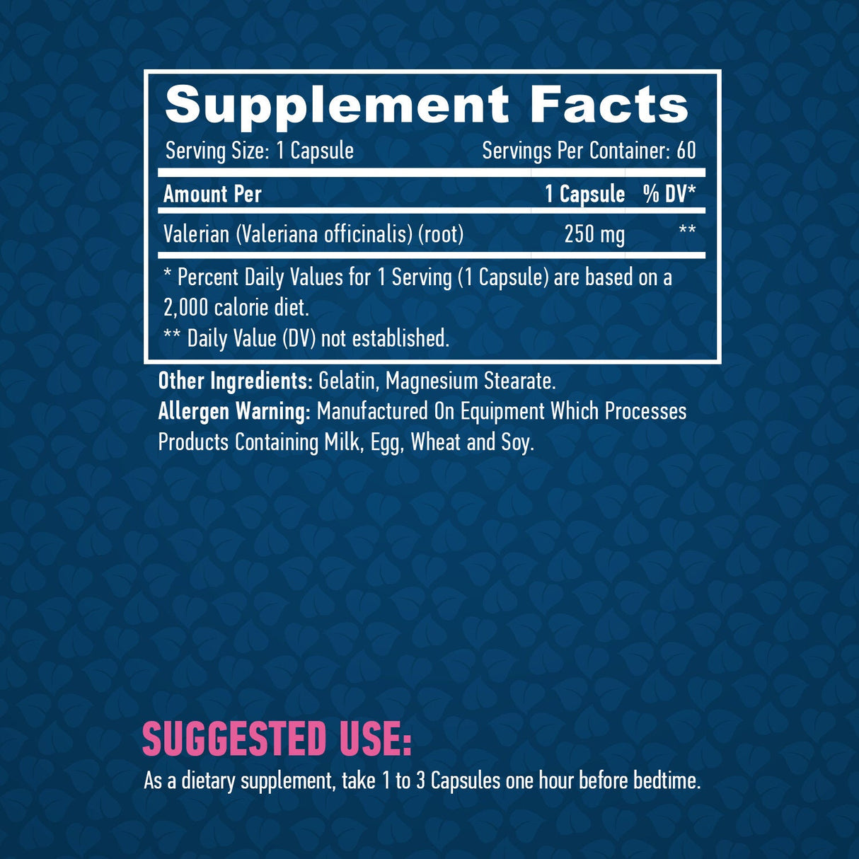 Valerian 250mg. / 60 caps. - Nutra Best Europe