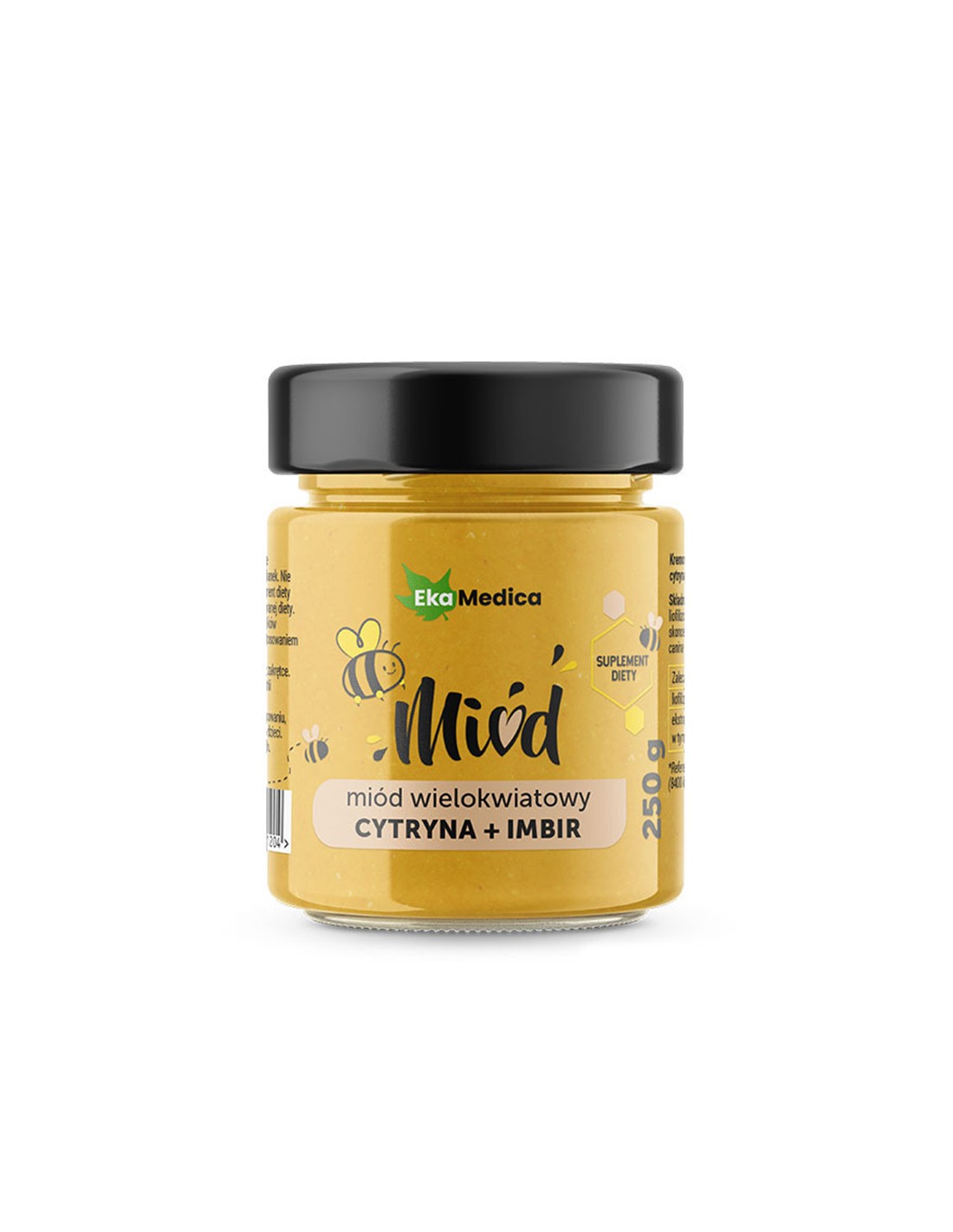 Tarka méz citrommal, gyömbérrel és természetes C-vitaminnal, 250 g EkaMedica