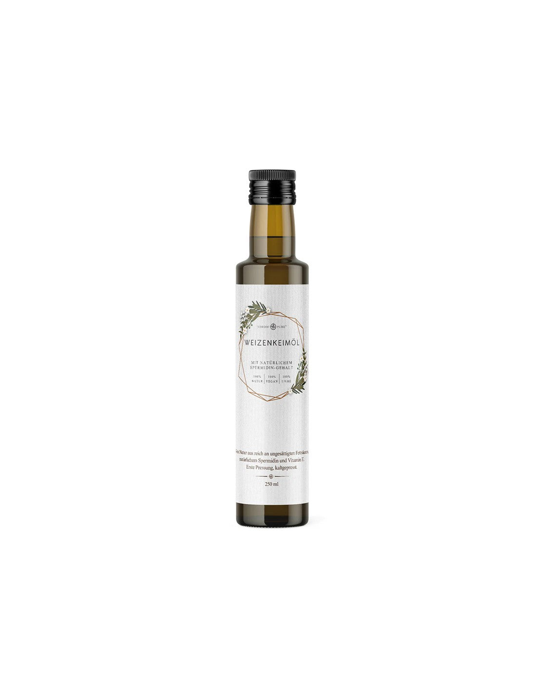 Búzacsíra olaj, hidegen sajtolt, tiszta E-vitamint biztosít, 250 ml