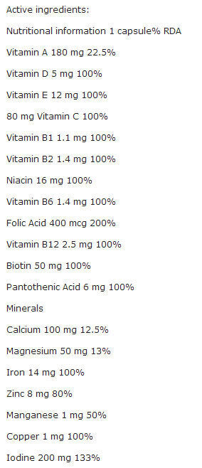 Vita-Min Plus Mama 30 Caps. OLYMPUS - Nutra Best Europe