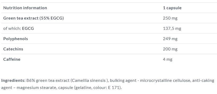 Green Tea 60 Caps. OLYMPUS - Nutra Best Europe