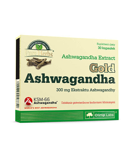 Gold Ashwagandha 30 Caps OLIMP - Nutra Best Europe