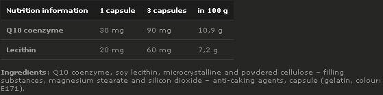 Coenzyme Q10 30 Caps. OLYMPUS - Nutra Best Europe