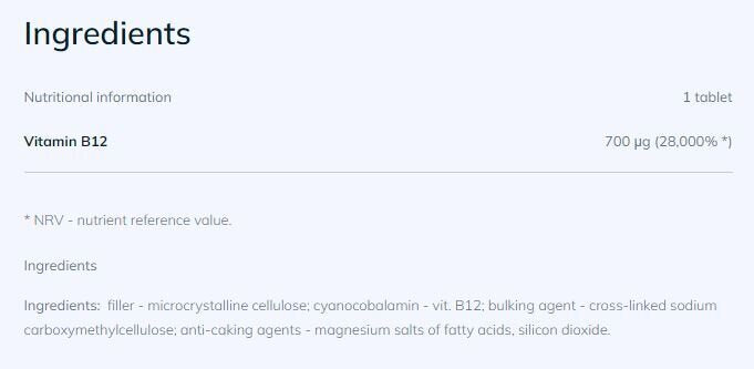 B12 MAX 60 Tabs OLIMP - Nutra Best Europe