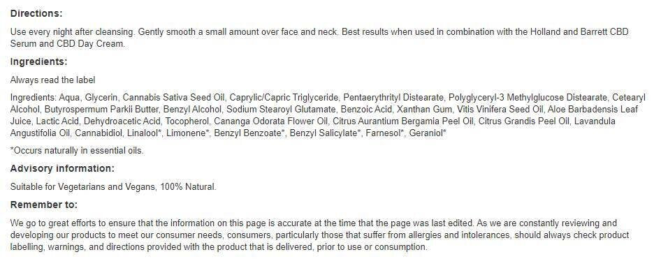 CBD Night Cream / 50 ml - Nutra Best Europe