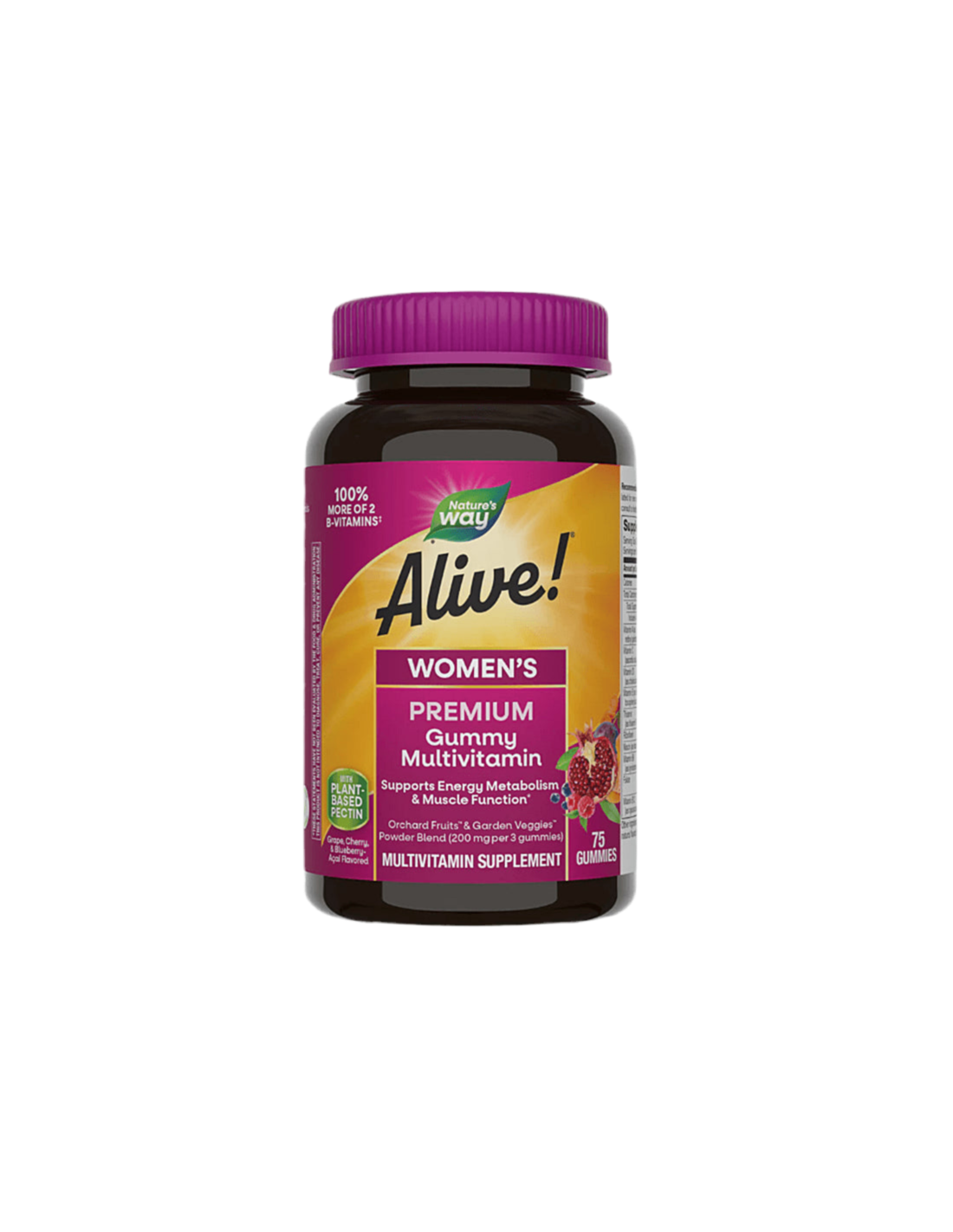 Alive! Women's Gummy Vitamins - 75 Chewable Tablets - Nutra Best Europe