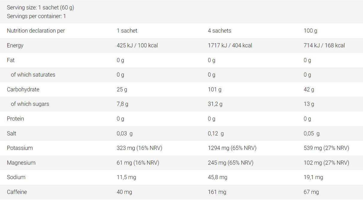 Vitarade | Vitargo® Liquid Energy - 60 grams - Nutra Best Europe