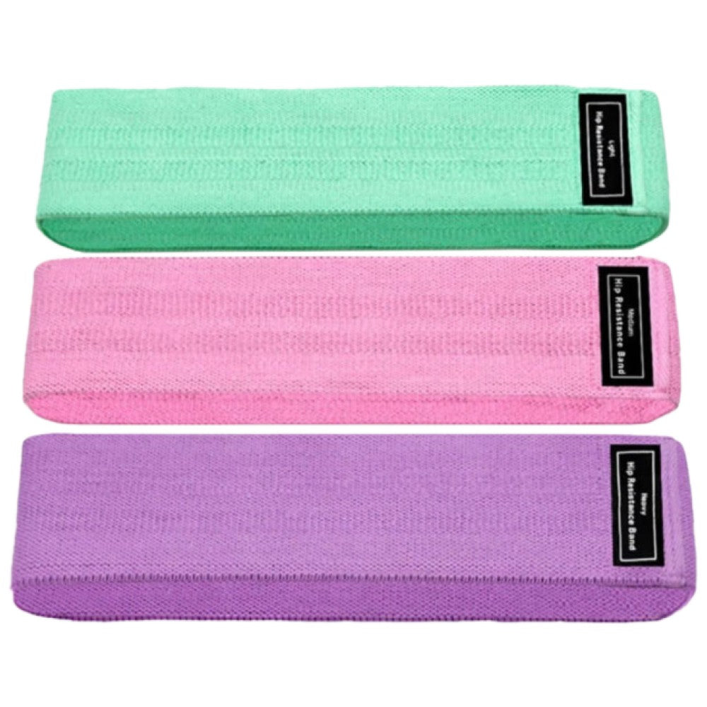 Női edzőgumi szett textil bevonattal/3 részes - 3 db.