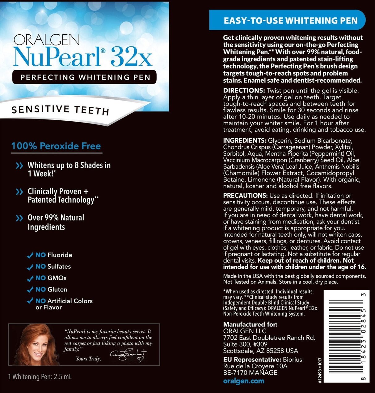 Oralgen NuPearl 32x Perfecting Teeth Whitening Pen - Teeth Whitening Pen - Nutra Best Europe