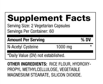 N-Acetyl Cysteine 500 mg / 120 Caps - Nutra Best Europe