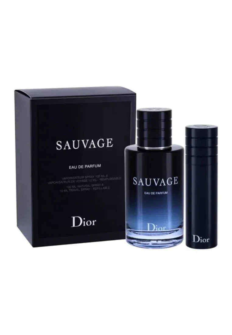 Men's Gift Set Dior Sauvage EDP 100 ml + EDP 10 ml - Nutra Best Europe