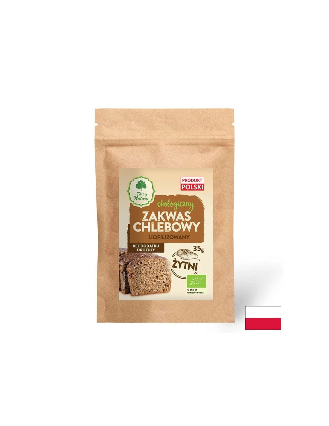 Liofilizált rozskovászos Bio, 35 g <tc>Dary Natury</tc>