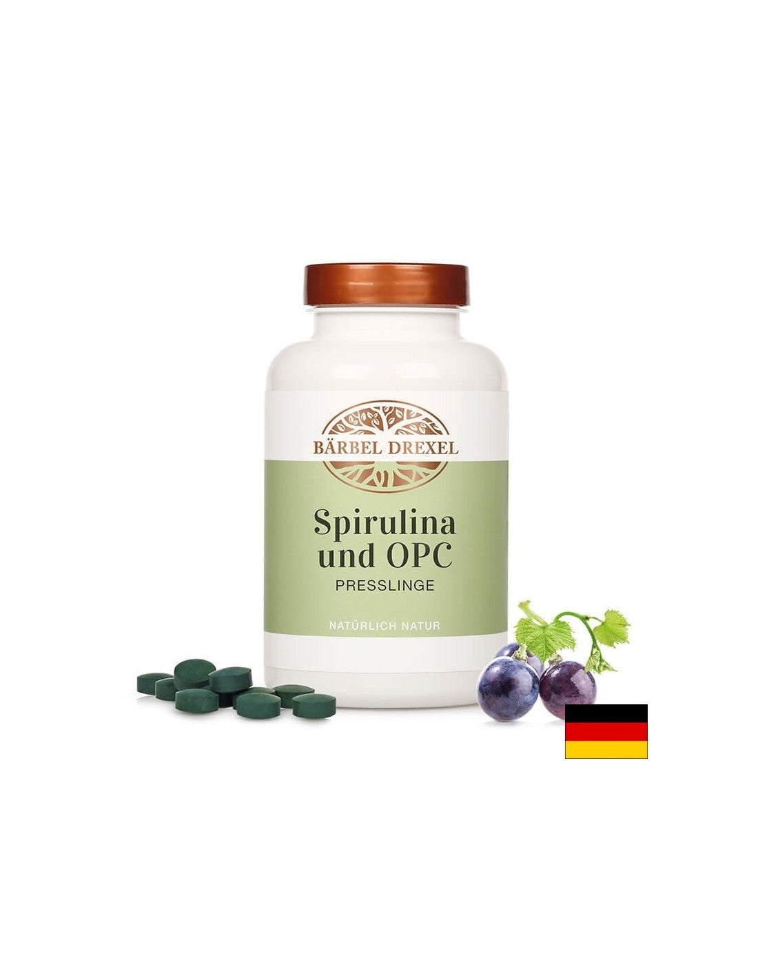Spirulina és oligomer proantocianidinek - antioxidáns, immunerősítő és energizáló, 360 tabletta <tc>Bärbel Drexel</tc>