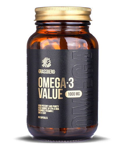 GRASSBERG Omega-3 Value 1000 mg 60/90/120 / Caps - Nutra Best Europe