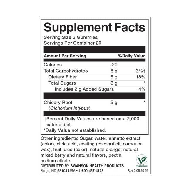 Fiber Digestive Health | with Chicory 60 jelly candies - Nutra Best Europe