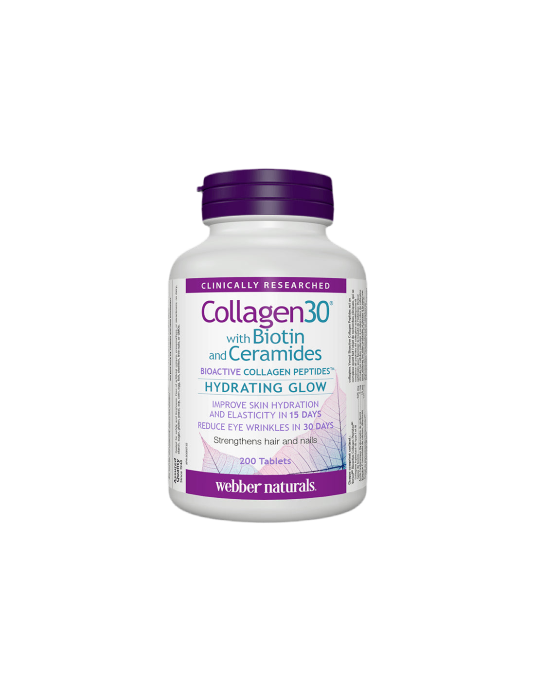 Collagen30® with Biotin and Ceramides / Collagen (bioactive collagen peptides) with biotin and ceramides, 200 tablets - Nutra Best Europe