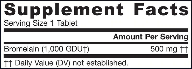 Bromelain 1000 gdu - 60 Tablets - Nutra Best Europe