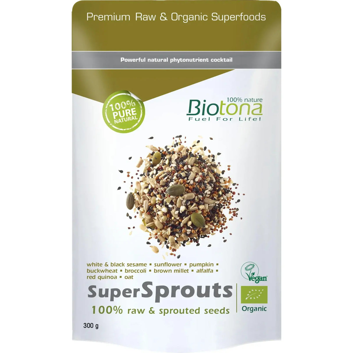 Biotona organic super sprouts 300 grams. - Nutra Best Europe