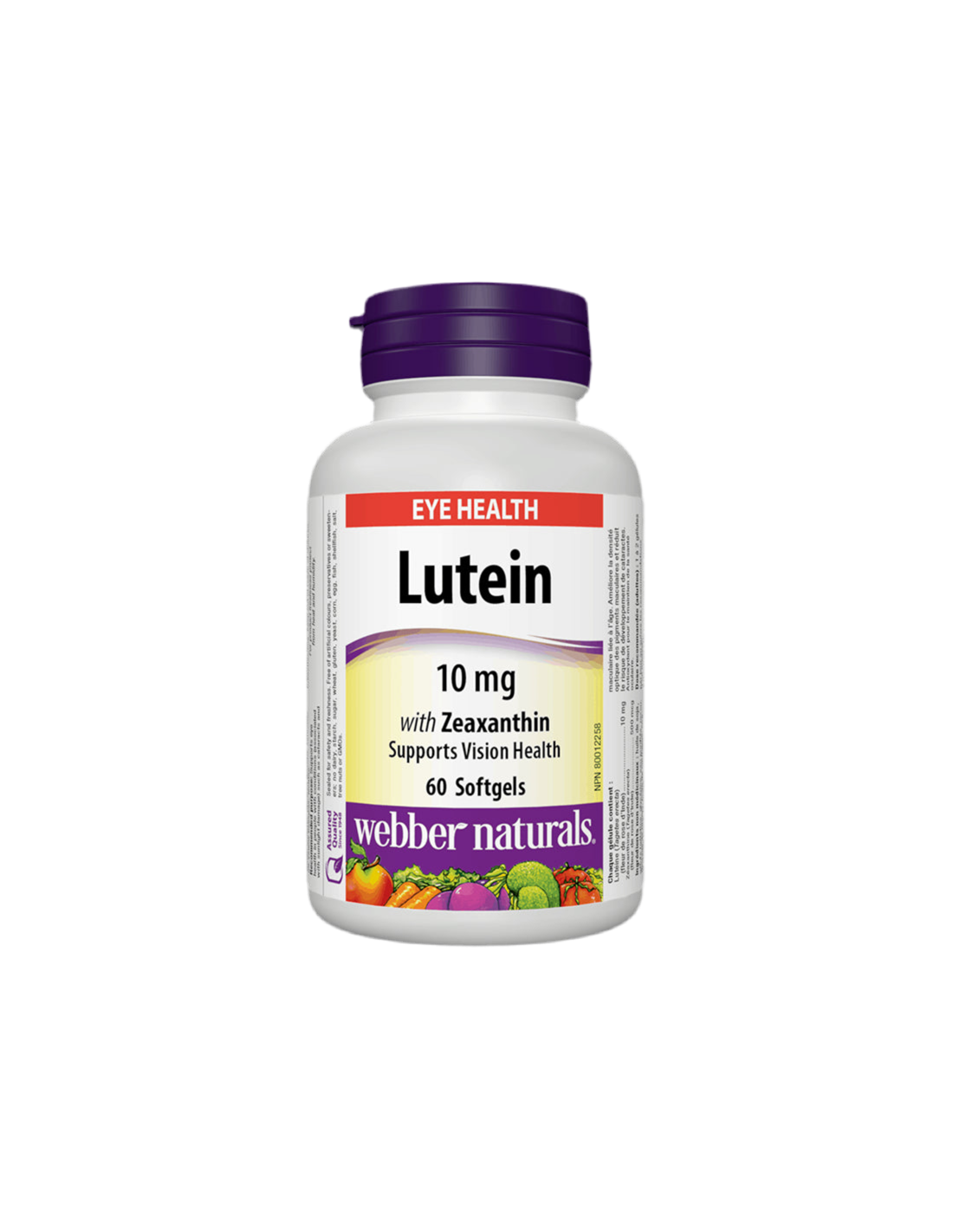 Lutein with Zeaxanthin 10 mg, 60 softgel capsules - Nutra Best Europe